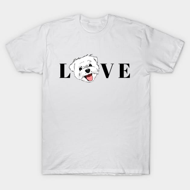 Maltese Lovers, Maltese Moms, Maltese Dads T-Shirt by sockdogs